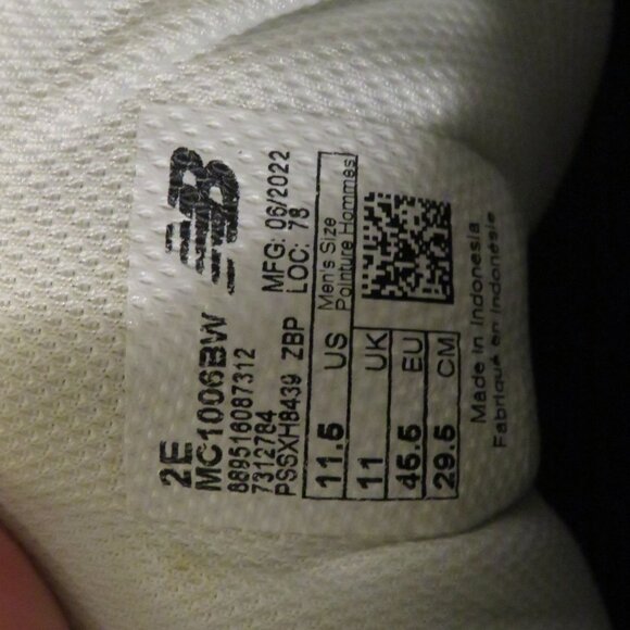 New Balance White/Blue 1006  11.5 2e - Picture 5 of 8